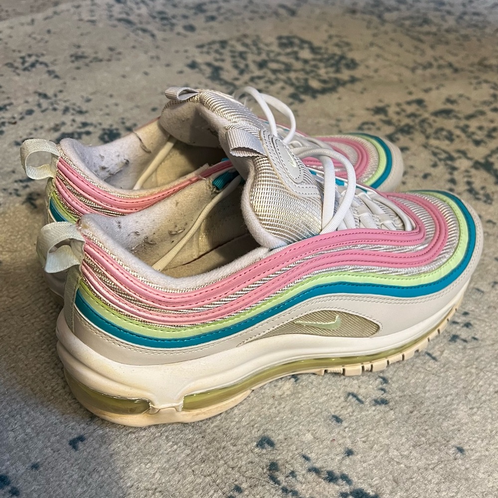 Nike Air Max 97 Pastel White Sneakers Size 8